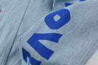 Revenge Bad Vibes Forever Graffiti 3D Embroidered Denim Jacket - Light Blue Denim - product image 7