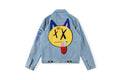 Revenge Bad Vibes Forever Graffiti 3D Embroidered Denim Jacket - Light Blue Denim - product image 2