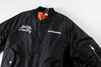 Tuff Crowd Bulldog Heavy Embroidered Zip-Up Padded Jacket - Black Orange - product image 3