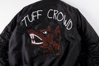 Tuff Crowd Bulldog Heavy Embroidered Zip-Up Padded Jacket - Black Orange - product image 10