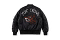 Tuff Crowd Bulldog Heavy Embroidered Zip-Up Padded Jacket - Black Orange - product image 2
