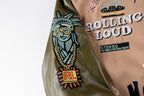 Rolling Lou Cotw Nyc Heavy Embroidered Varsity Jacket - Brown Camo - product image 7