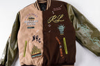 Rolling Lou Cotw Nyc Heavy Embroidered Varsity Jacket - Brown Camo - product image 3
