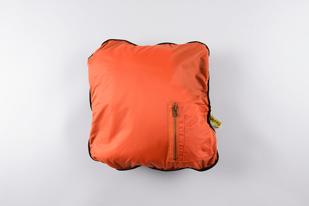 Kapital Two-Tone Waterproof Flight Jacket - Black Orange / Olive Orange - product image 6