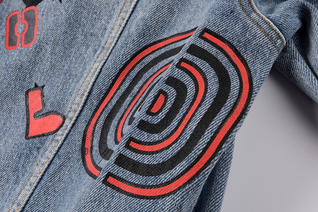 Travis Scott Cactus Jack Astrofest Star Washed Denim Jacket - Blue Denim - product image 12