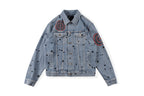 Travis Scott Cactus Jack Astrofest Star Washed Denim Jacket - Blue Denim - product image 1