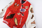 Price Full-Embroidery Stadium Jacket - Red - product image 13