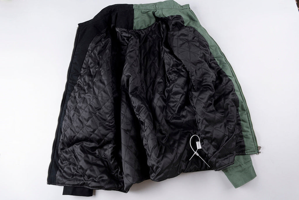 Travis Scott Evil Flame On Yin-Yang Color-Block Zip Jacket - Green Black - product image 4