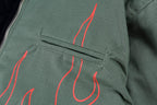 Travis Scott Evil Flame On Yin-Yang Color-Block Zip Jacket - Green Black - product image 10