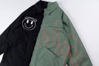 Travis Scott Evil Flame On Yin-Yang Color-Block Zip Jacket - Green Black - product image 12
