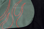 Travis Scott Evil Flame On Yin-Yang Color-Block Zip Jacket - Green Black - product image 13