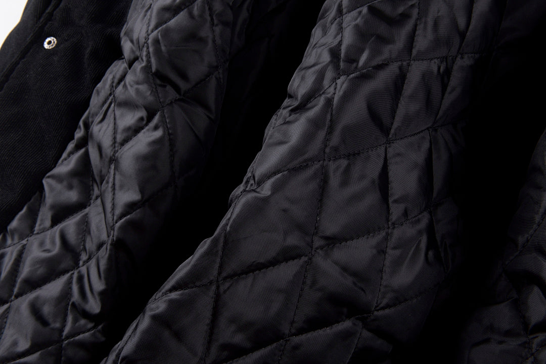 Revenge Corduroy Varsity Jacket - Black / Brown - product image 3