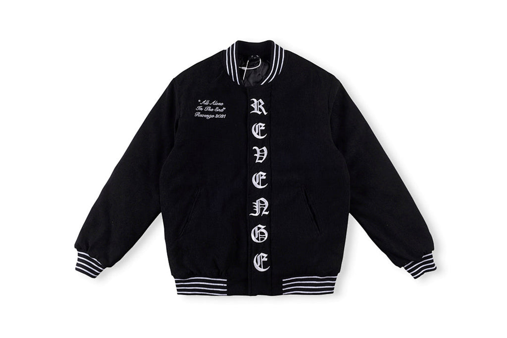 Revenge Corduroy Varsity Jacket - Black / Brown - product image 15