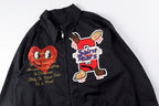 Saint Michael x Denim Tears 22SS Embroidered Heart Swing Top Jacket - Black / Green - product image 8