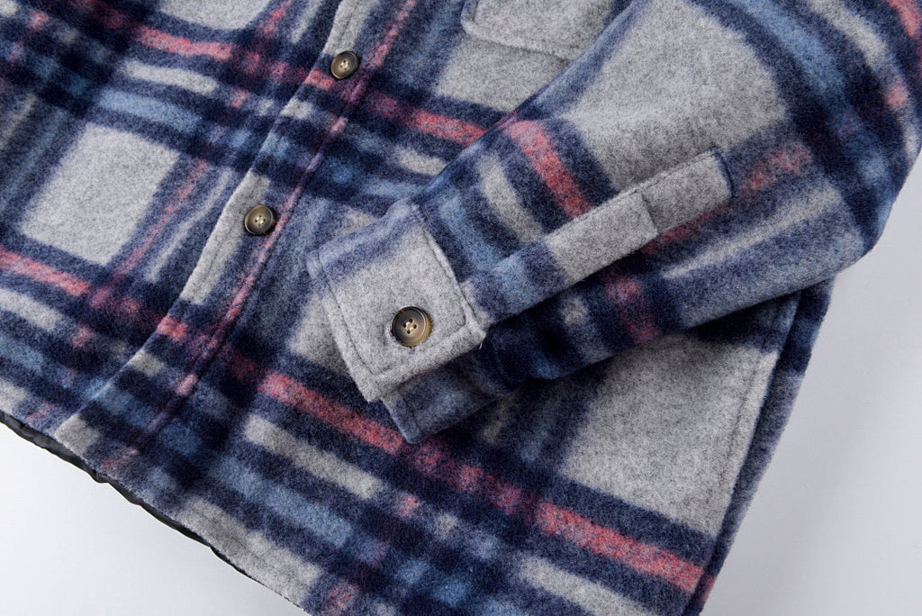 Travis Scott Cactus Jack Blue Plaid Wool-Blend Shirt Jacket - product image 5