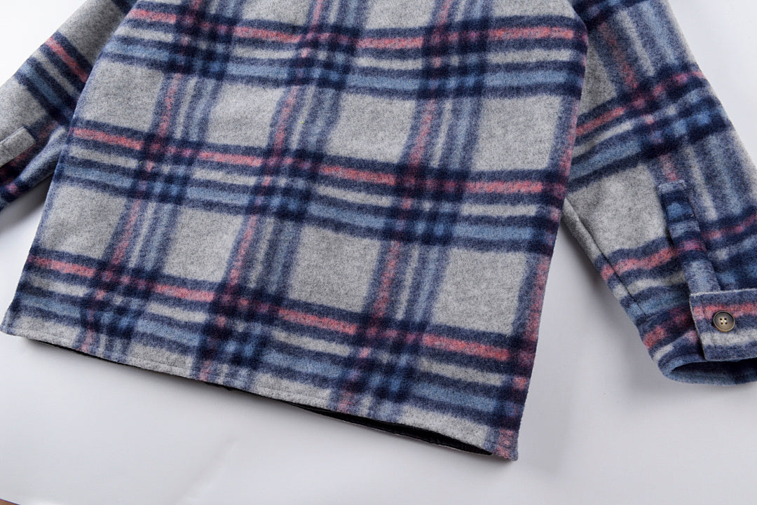 Travis Scott Cactus Jack Blue Plaid Wool-Blend Shirt Jacket - product image 8