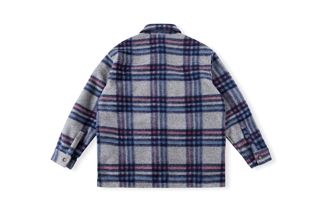 Travis Scott Cactus Jack Blue Plaid Wool-Blend Shirt Jacket - product image 2
