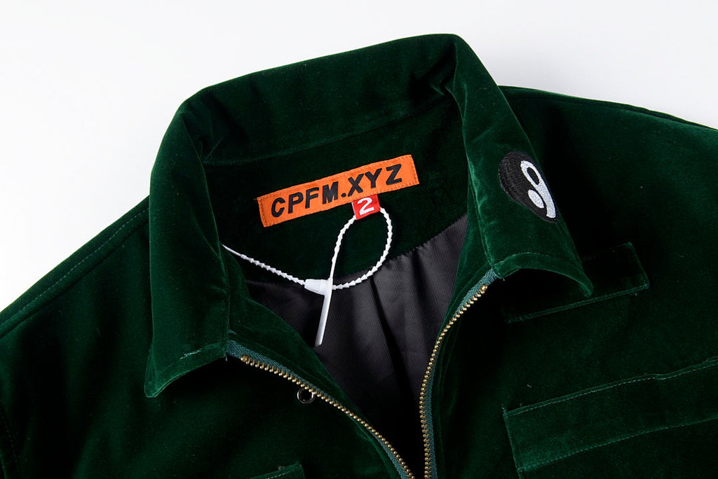 CPFM Suede Knowledge Jacket Embroidered Zip Jacket - Green - product image 6
