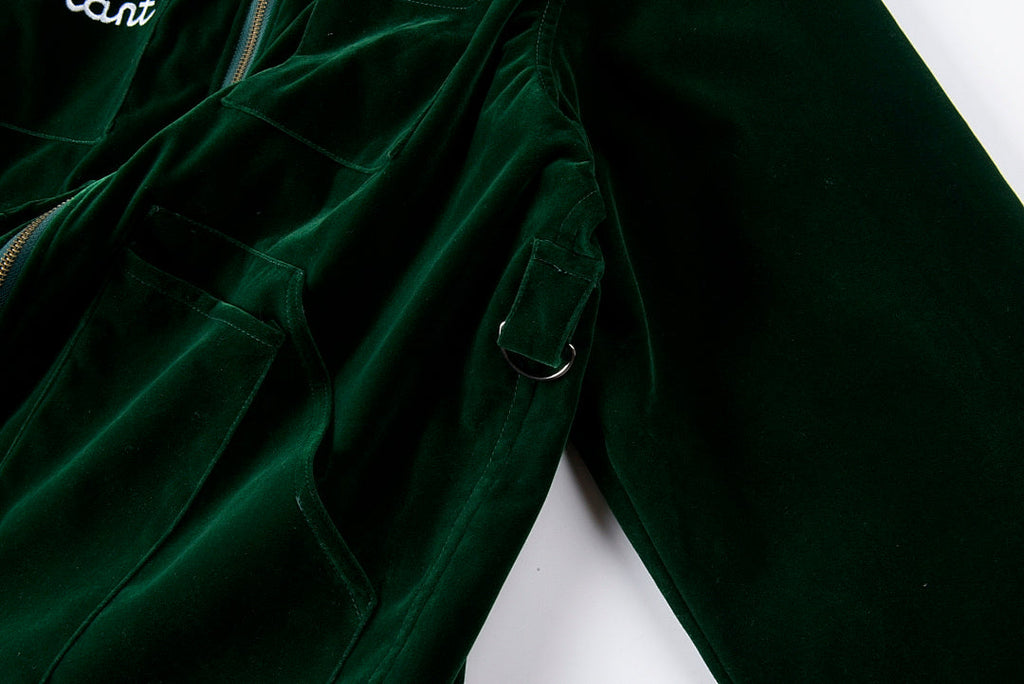 CPFM Suede Knowledge Jacket Embroidered Zip Jacket - Green - product image 8