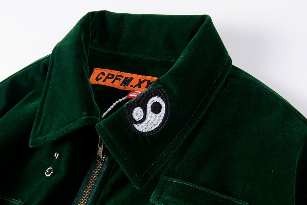 CPFM Suede Knowledge Jacket Embroidered Zip Jacket - Green - product image 10