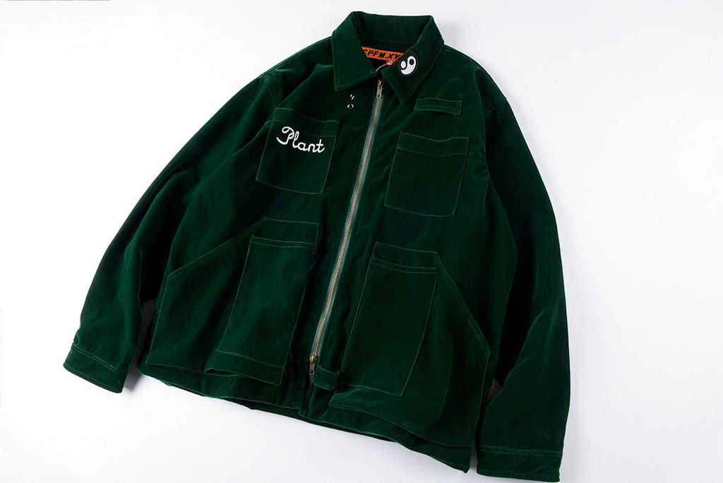 CPFM Suede Knowledge Jacket Embroidered Zip Jacket - Green - product image 13