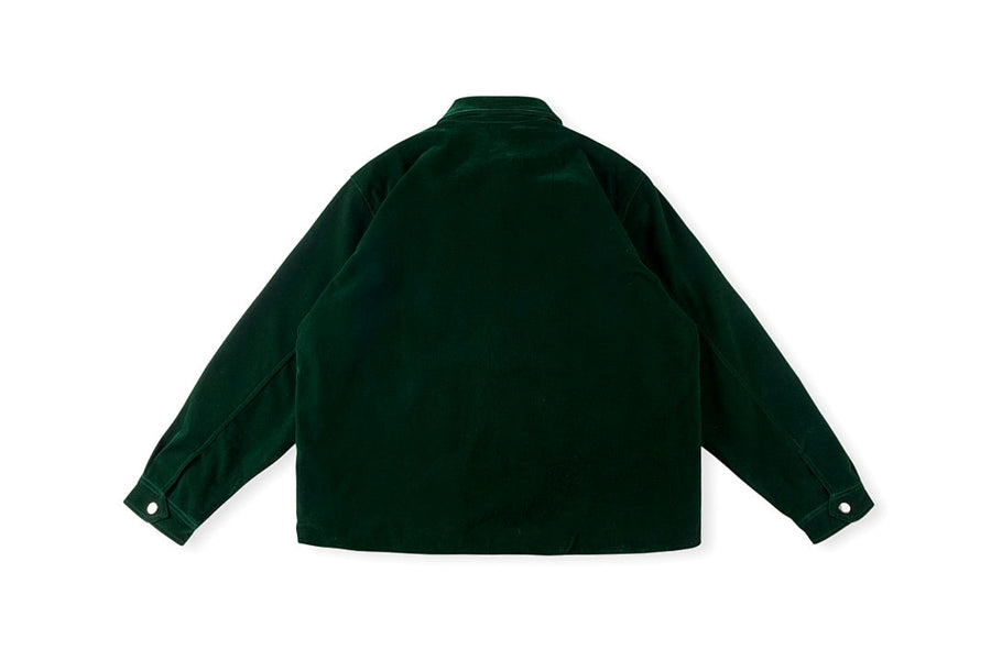 CPFM Suede Knowledge Jacket Embroidered Zip Jacket - Green