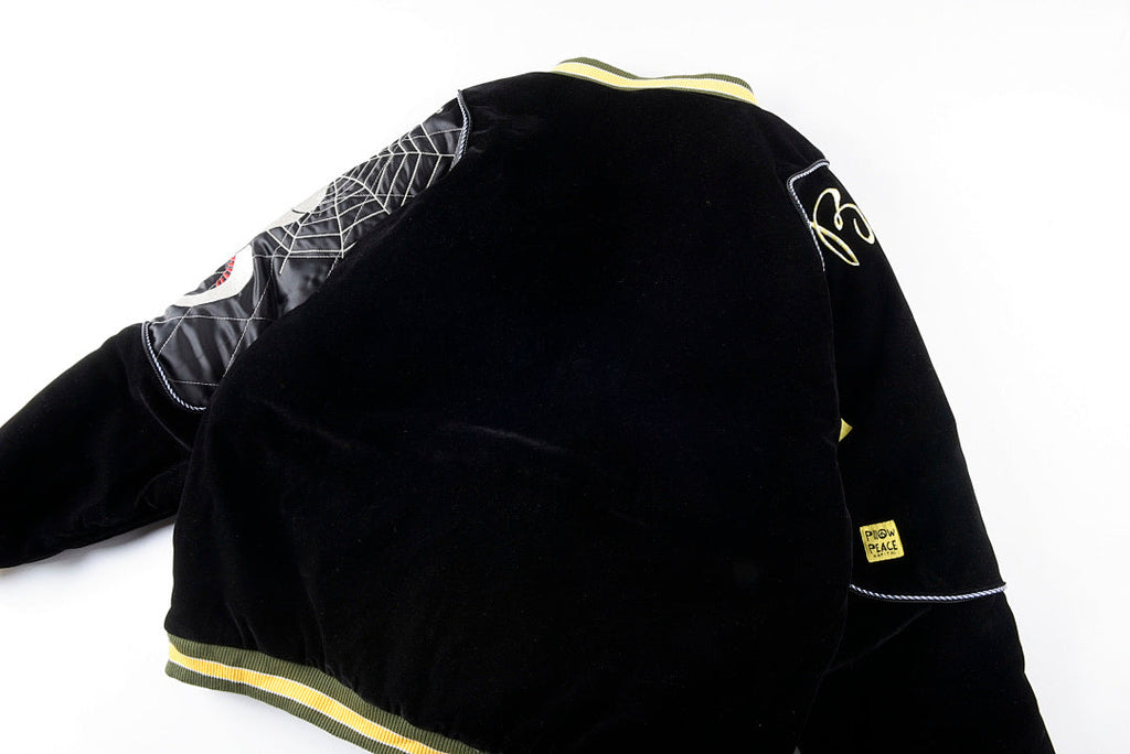 Kapital Skull Print Appliqué Embroidered Jacket - Gray / Black - product image 11