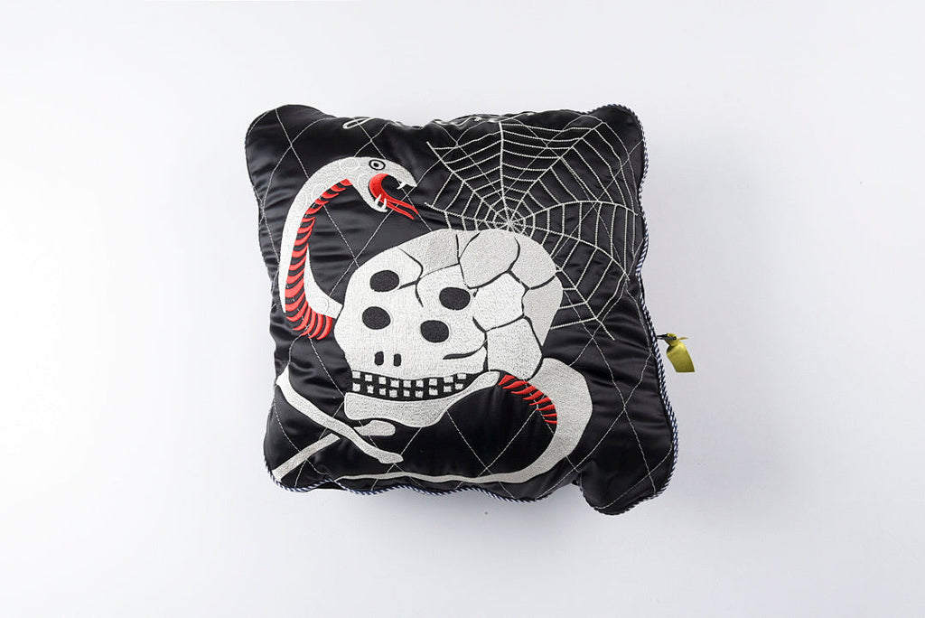 Kapital Skull Print Appliqué Embroidered Jacket - Gray / Black - product image 17