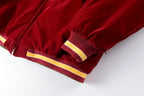 Kapital 22AW Velvet Flight Bomber Jacket - Gray / Burgundy - product image 11