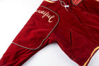 Kapital 22AW Velvet Flight Bomber Jacket - Gray / Burgundy - product image 18