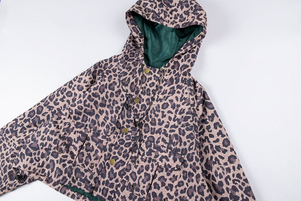 Kapital Kountry Leopard Print Green Camo Hooded Cropped Jacket - product image 10