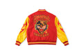 Hellstar Records Werewolf Tiger Embroidered Leather Sleeve Letterman Jacket - product image 2