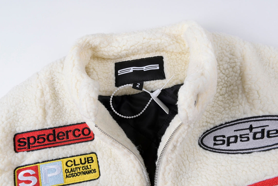Sp5der Worldwide 555555 Hunters Sherpa Jacket - Black / White - product image 7