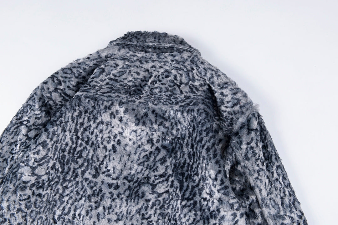 CPFM Ranch Zip Jacket in Spotted Leopard Brushed Suede - Gray - product image 9
