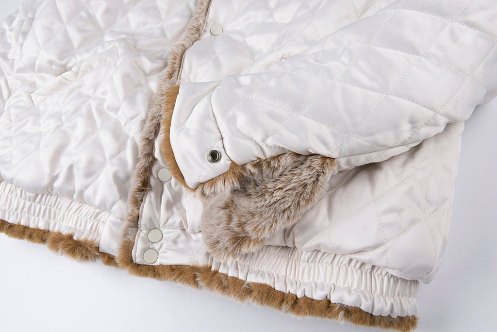 CPFM Bigfoot Sherpa Double-Sided Embroidered Jacket - White / Beige Camo - product image 3