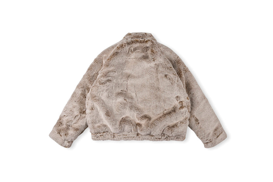 CPFM Bigfoot Sherpa Double-Sided Embroidered Jacket - White / Beige Camo