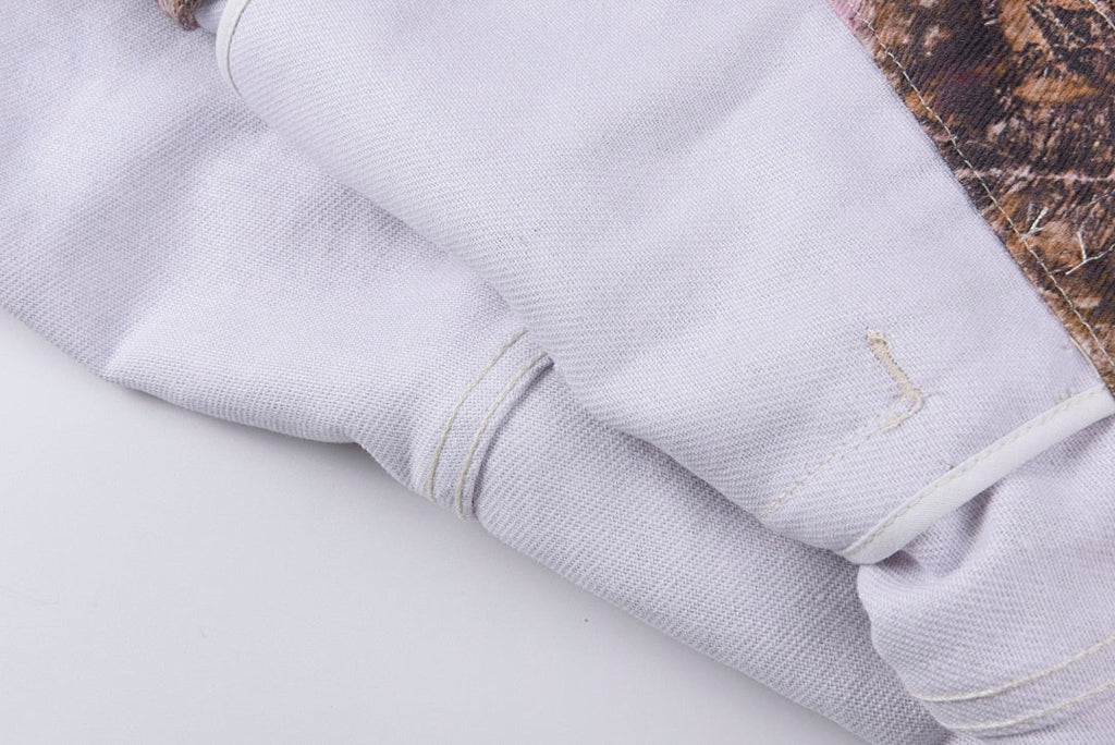 Sp5der 555555 Real Tree Og Web Denim Jacket - Beige Camo - product image 3