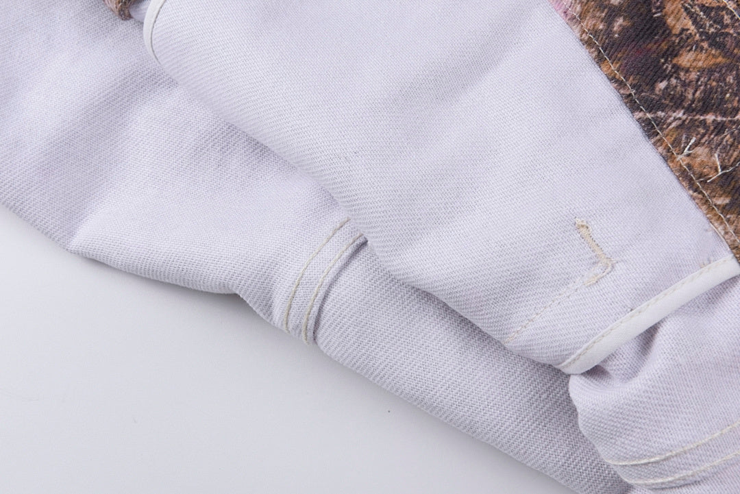 Sp5der 555555 Real Tree Og Web Denim Jacket - Beige Camo - product image 3