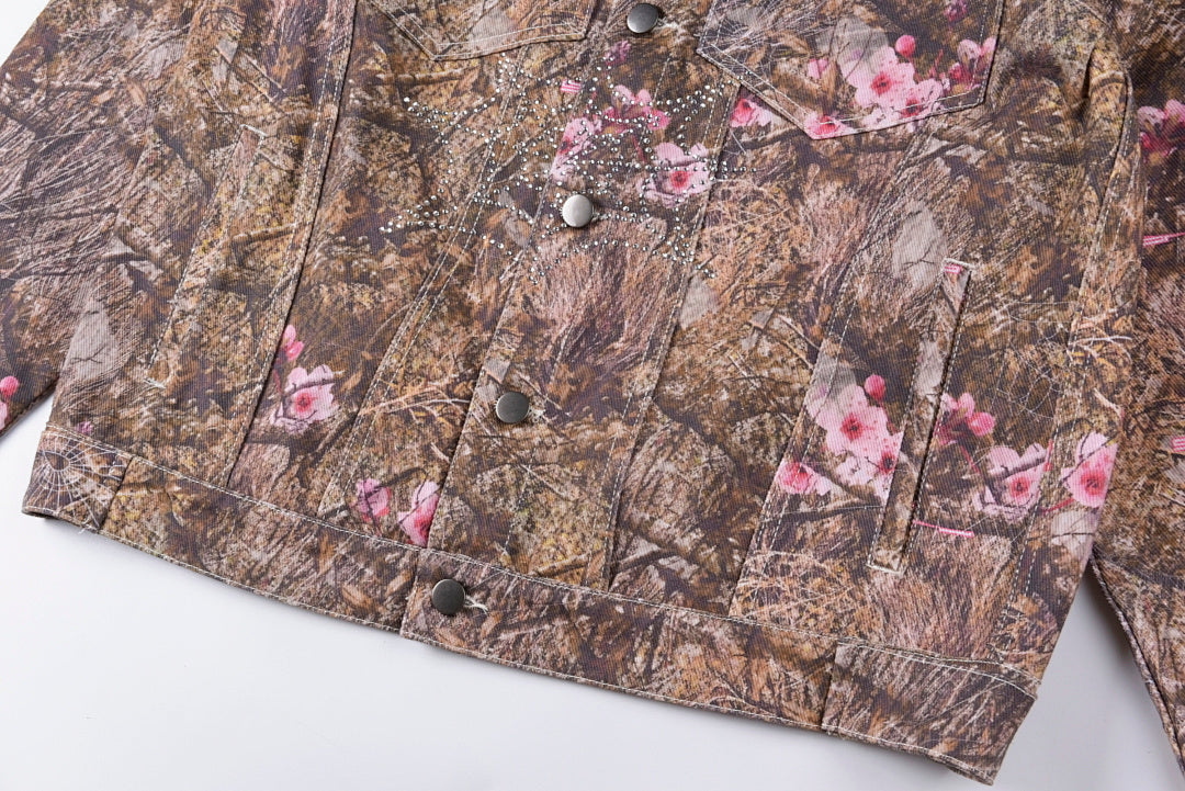 Sp5der 555555 Real Tree Og Web Denim Jacket - Beige Camo - product image 6