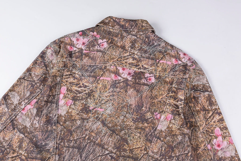 Sp5der 555555 Real Tree Og Web Denim Jacket - Beige Camo - product image 12