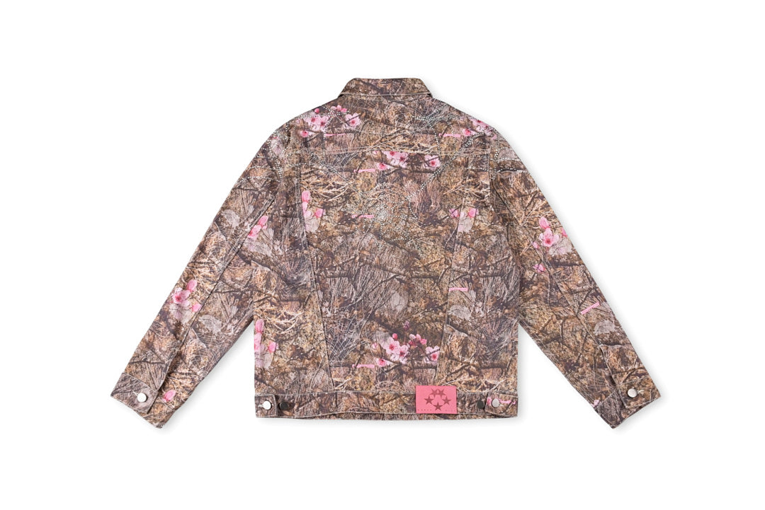 Sp5der 555555 Real Tree Og Web Denim Jacket - Beige Camo - product image 2