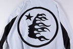 Hellstar Studios Thriller Paneled Embroidered Track Jacket - Black White - product image 10