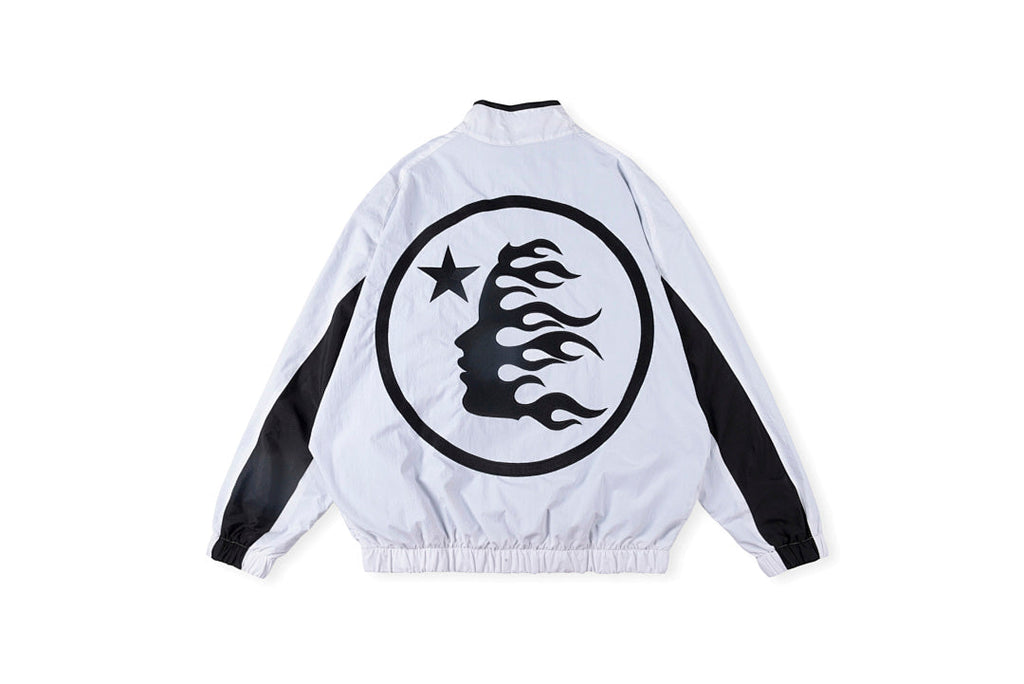Hellstar Studios Thriller Paneled Embroidered Track Jacket - Black White - product image 2