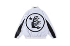 Hellstar Studios Thriller Paneled Embroidered Track Jacket - Black White - product image 2