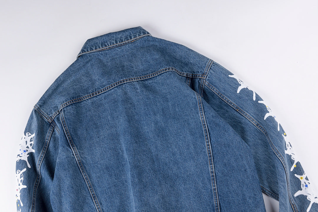 Sp5der 555555 Real Tree Og Web Denim Jacket - Blue Denim - product image 11