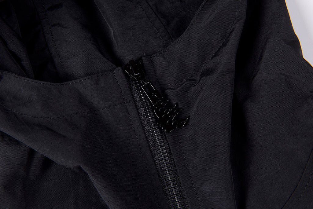 Hellstar Studios Sample Wave-Panel Windbreaker Jacket - Black Red / Black Gray / White - product image 6