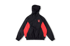 Hellstar Studios Sample Wave-Panel Windbreaker Jacket - Black Red / Black Gray / White - product image 12