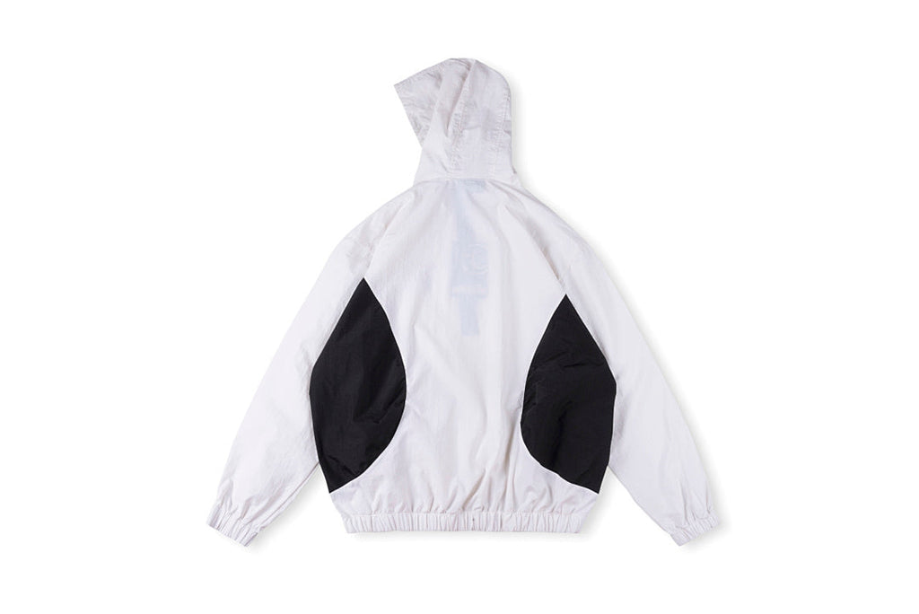 Hellstar Studios Sample Wave-Panel Windbreaker Jacket - Black Red / Black Gray / White - product image 2