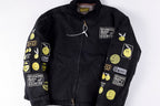 Kapital Kountry Smiley Embroidered Washed Denim Jacket with Removable Liner - Black - product image 11