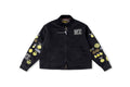 Kapital Kountry Smiley Embroidered Washed Denim Jacket with Removable Liner - Black - product image 1